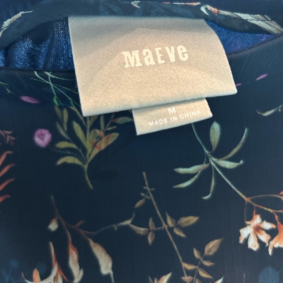 Navy multi colored floral maxi skirt - Picture 3 of 3